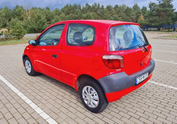 Toyota Yaris cena 5700 przebieg: 196000, rok produkcji 2003 z Brodnica małe 67